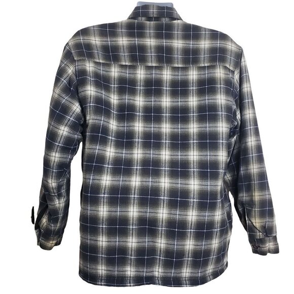 CE Schmidt Workwear Plaid Shacket Cotton Quilted Lined Blue Mens Medium - Picture 7 of 10